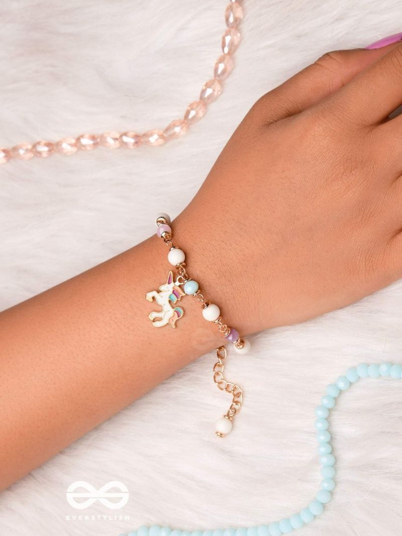 The Enchanting Unicorn Golden Embellished Bracelet