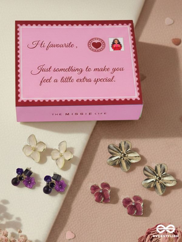 THE MISSIE LIFE - PETAL PARADE – FLORAL EARRINGS SET