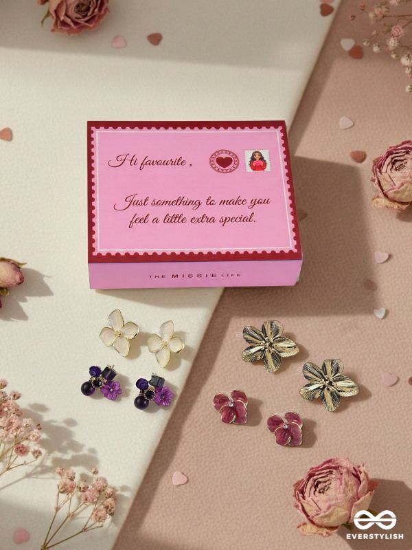 THE MISSIE LIFE - PETAL PARADE – FLORAL EARRINGS SET
