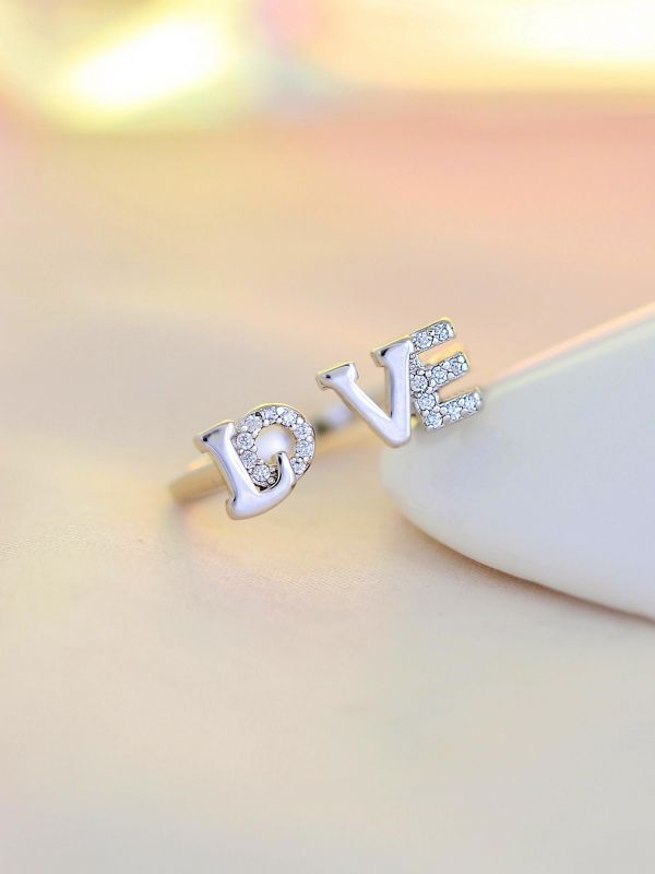 Joyous Love Adjustable American-Diamond Ring
