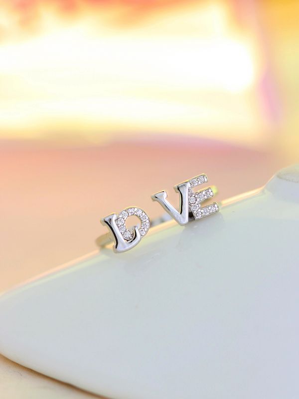 Joyous Love Adjustable American-Diamond Ring