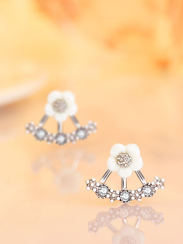 Enamored Anchor CZ Earrings
