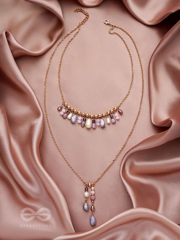 The Grey Storm- Golden Layered Necklace With Anti-Tarnish Coating