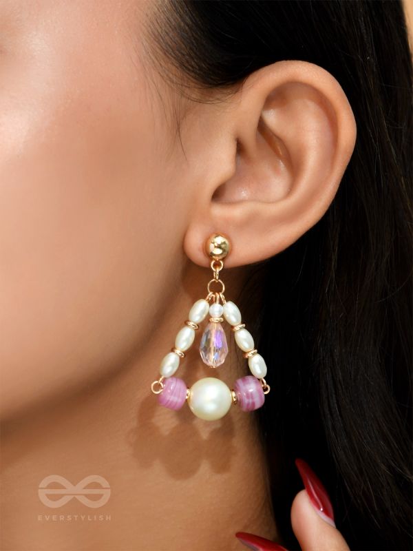 The Cinderella Swing- Golden Embellished Earrings
