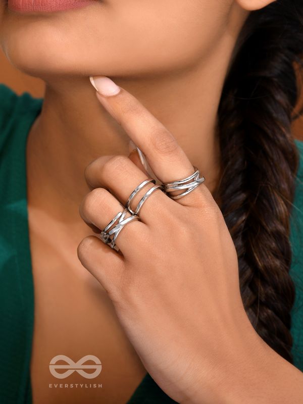 The Triple Crown- Set of 3 Silver Rings