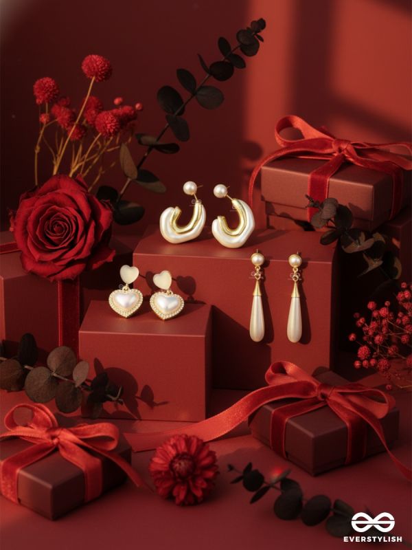 MOON KISS – PEARL EARRINGS SET