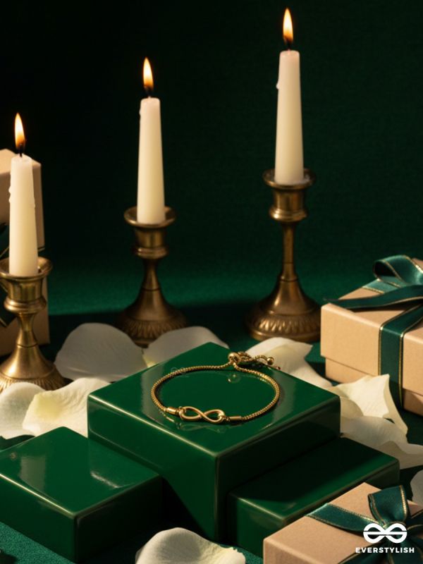 EVERMORE LOOP –  STAINLESS STEEL 18K GOLD PLATED ANTI-TARNISH INFINITY BRACELET 