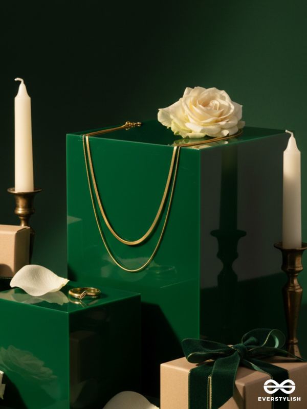 DUALINE GOLD – LAYERED STAINLESS STEEL ANTI-TARNISH GOLD CHAIN NECKLACE