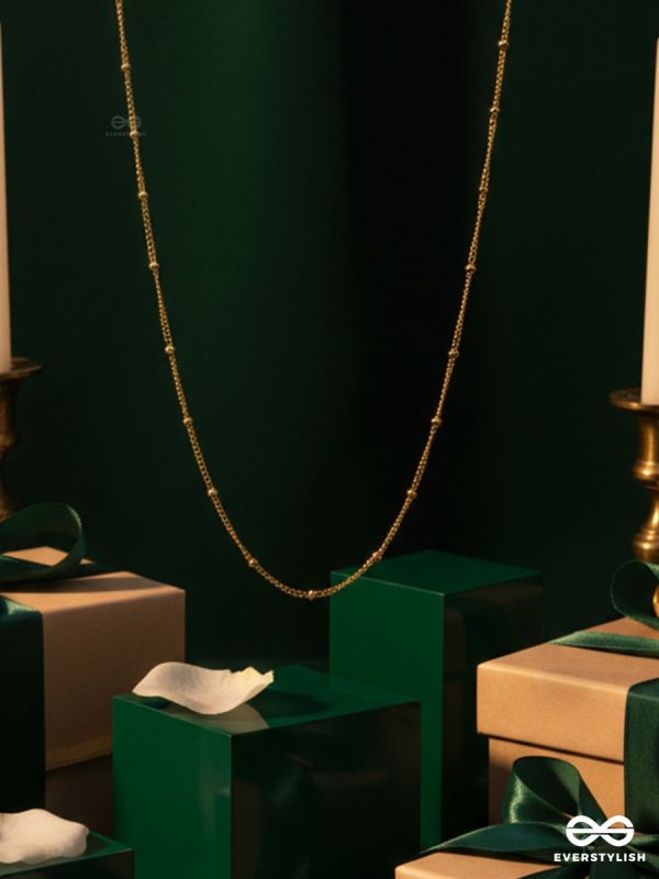 GIORA ITALIA - THE SIGNET – STAINLESS STEEL 18K GOLD PLATED ANTI-TARNISH CLASSIC CHAIN NECKLACE