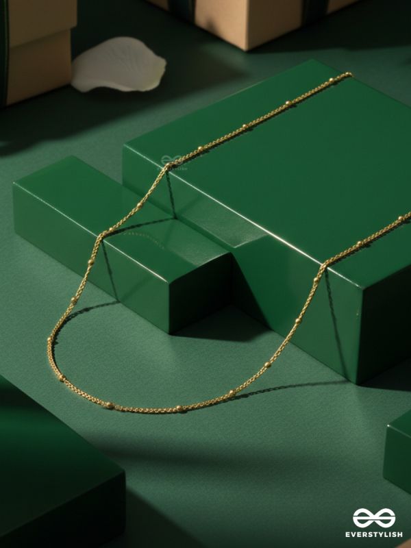 GIORA ITALIA - THE SIGNET – STAINLESS STEEL 18K GOLD PLATED ANTI-TARNISH CLASSIC CHAIN NECKLACE