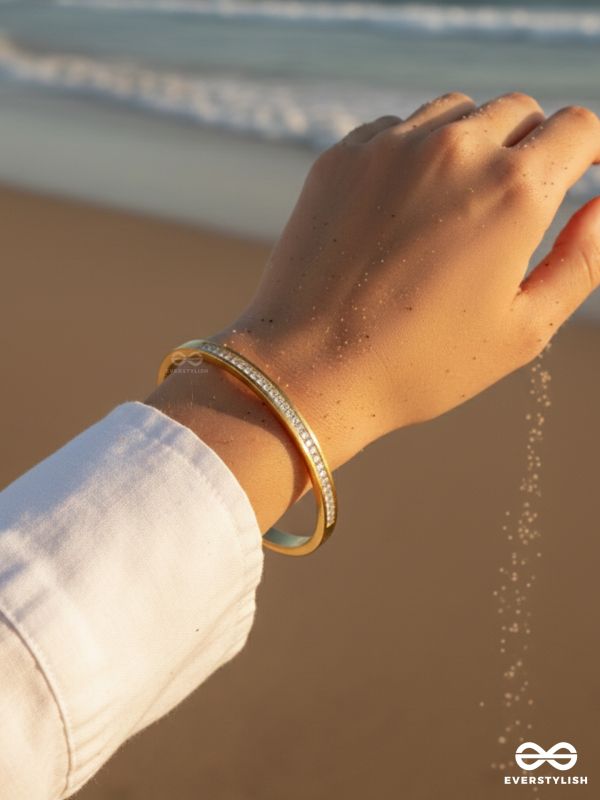 GIORA ITALIA - VALÉRA –  STAINLESS STEEL 18K GOLD PLATED ANTI-TARNISH TIMELESS STONE BRACELET