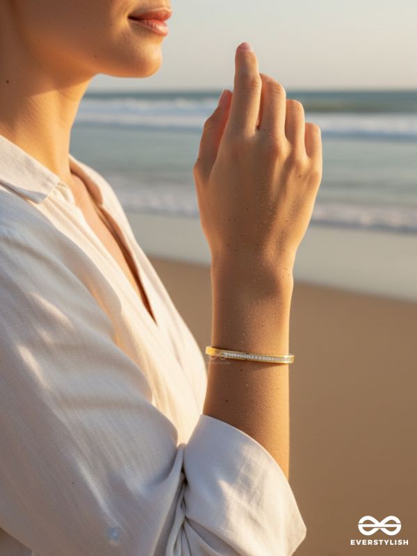 GIORA ITALIA - VALÉRA –  STAINLESS STEEL 18K GOLD PLATED ANTI-TARNISH TIMELESS STONE BRACELET