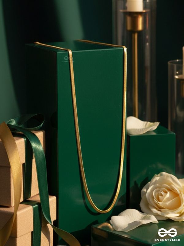 GIORA ITALIA - THE GOLDEN ARMOUR –  STAINLESS STEEL 18K GOLD PLATED ANTI-TARNISH CHAIN NECKLACE