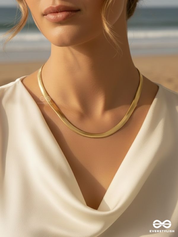 GIORA ITALIA - THE GOLDEN ARMOUR –  STAINLESS STEEL 18K GOLD PLATED ANTI-TARNISH CHAIN NECKLACE