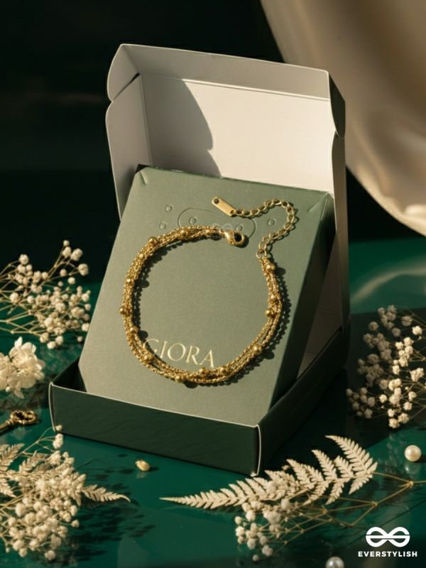 GIORA ITALIA - THE SOFT CASCADE –  STAINLESS STEEL 18K GOLD PLATED ANTI-TARNISH BRACELET