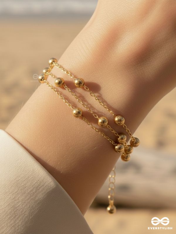 GIORA ITALIA - THE SOFT CASCADE –  STAINLESS STEEL 18K GOLD PLATED ANTI-TARNISH BRACELET