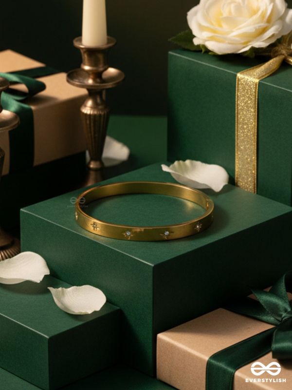 GIORA ITALIA - LUCENNE - STAINLESS STEEL 18K GOLD PLATED ANTI-TARNISH STONE BRACELET