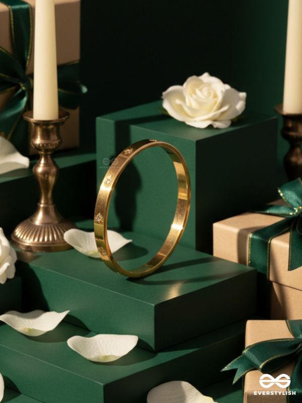 GIORA ITALIA - LUCENNE - STAINLESS STEEL 18K GOLD PLATED ANTI-TARNISH STONE BRACELET