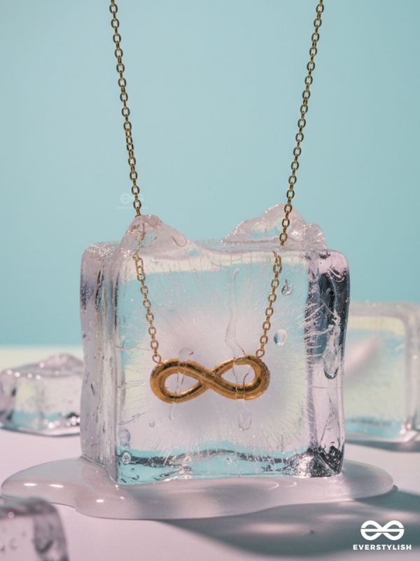 SIGN OF ALWAYS – STAINLESS STEEL 18K GOLD PLATED ANTI-TARNISH INFINITY PENDANT NECKLACE