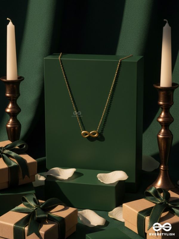 SIGN OF ALWAYS – STAINLESS STEEL 18K GOLD PLATED ANTI-TARNISH INFINITY PENDANT NECKLACE