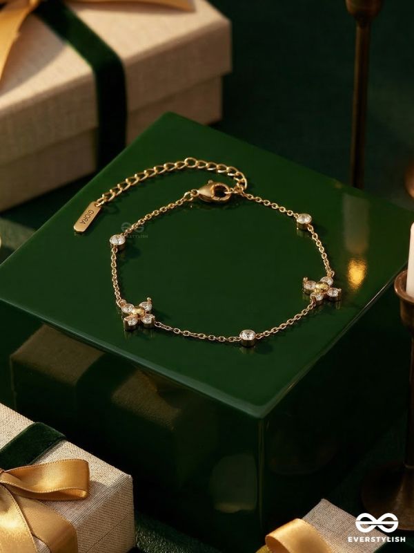 DEWY GLOW – STAINLESS STEEL 18K GOLD PLATED ANTI-TARNISH MINIMAL CHAIN BRACELET