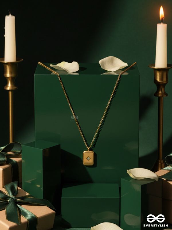 GOLDEN TAB – STAINLESS STEEL 18K GOLD PLATED ANTI-TARNISH TAG PENDANT NECKLACE