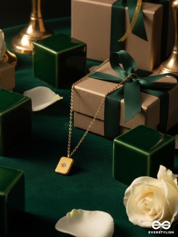 GOLDEN TAB – STAINLESS STEEL 18K GOLD PLATED ANTI-TARNISH TAG PENDANT NECKLACE