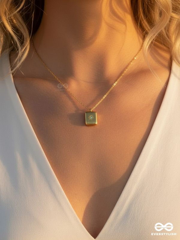 GOLDEN TAB – STAINLESS STEEL 18K GOLD PLATED ANTI-TARNISH TAG PENDANT NECKLACE