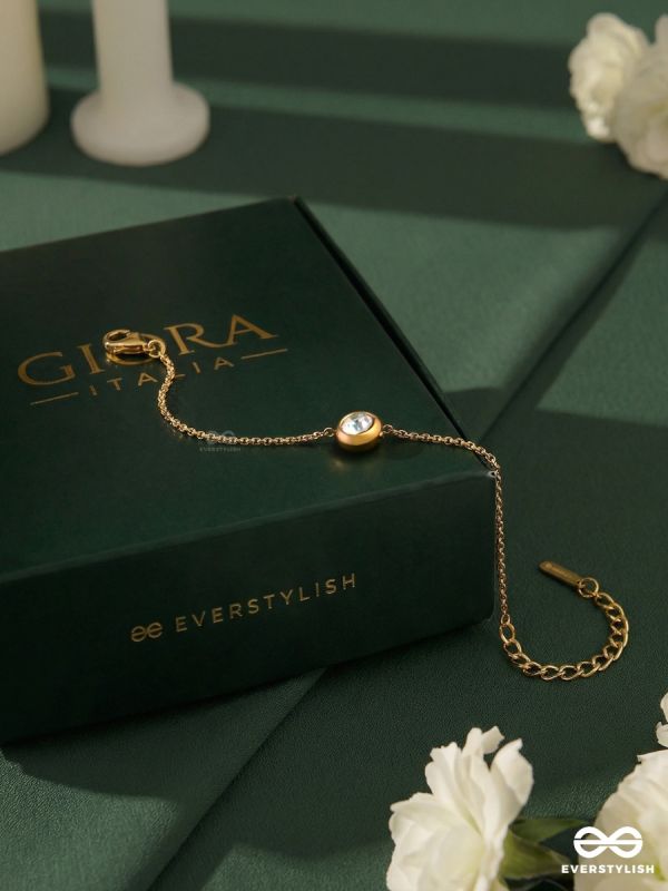 ELORIA – STAINLESS STEEL 18K GOLD PLATED ANTI-TARNISH CLASSIC BRACELET