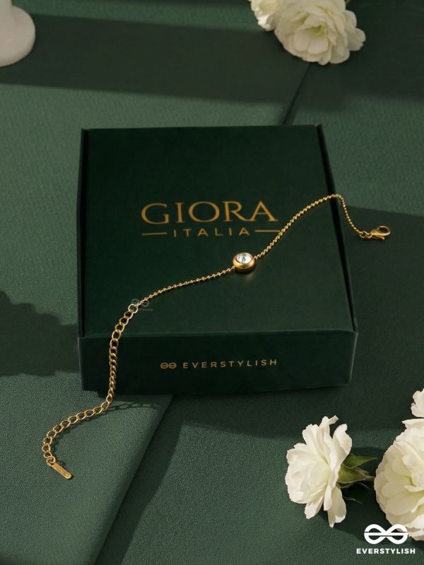 ELORIA – STAINLESS STEEL 18K GOLD PLATED ANTI-TARNISH CLASSIC BRACELET