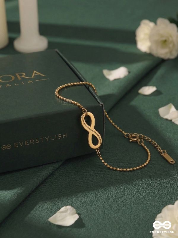 ENDLESS FORM – STAINLESS STEEL 18K GOLD PLATED ANTI-TARNISH INFINITY BRACELET