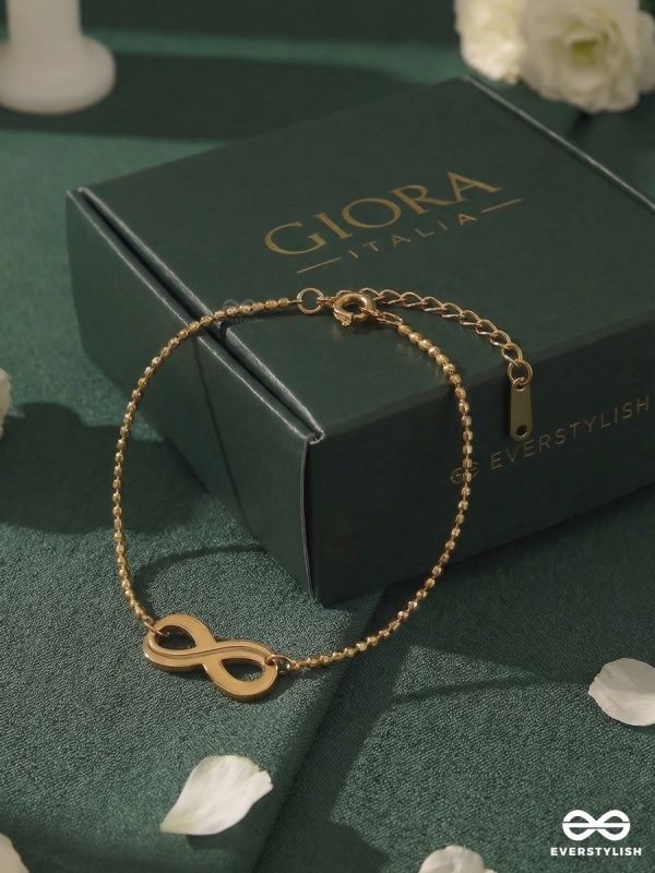 ENDLESS FORM – STAINLESS STEEL 18K GOLD PLATED ANTI-TARNISH INFINITY BRACELET