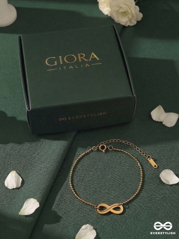 ENDLESS FORM – STAINLESS STEEL 18K GOLD PLATED ANTI-TARNISH INFINITY BRACELET