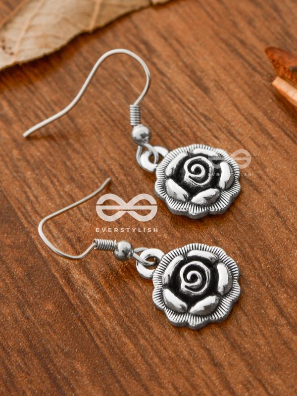 The Little Boho Floral Danglers - Tiny Trinket Earrings