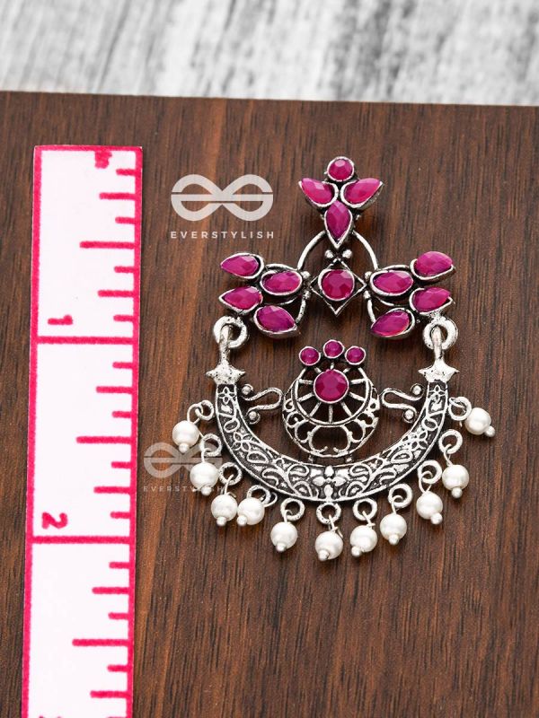 Spark in the meadows mystique mauve earrings (Ruby Red)