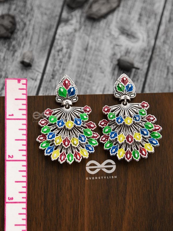 The Layered Meenakari Artwork Earrings