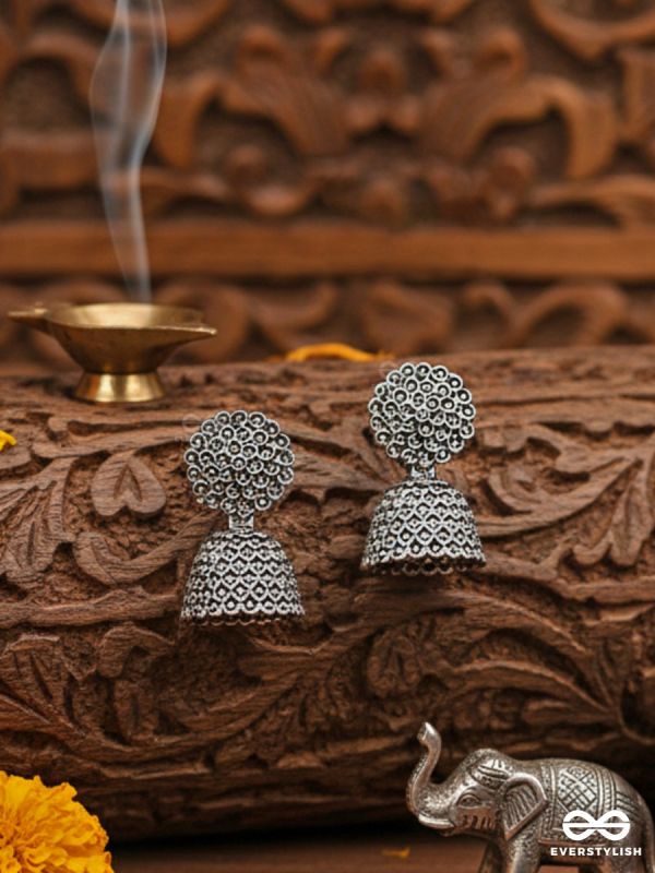 The Little Cute Floral Jhumkis - Tiny Trinket Earrings