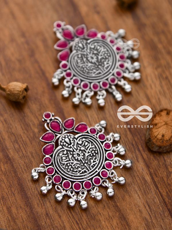 The Bohemian Intrigue (Ruby Red) - Embellished Oxidised Collection
