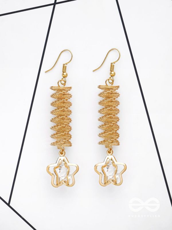 The Spiralling Studded Stars - The Golden Charm Collection