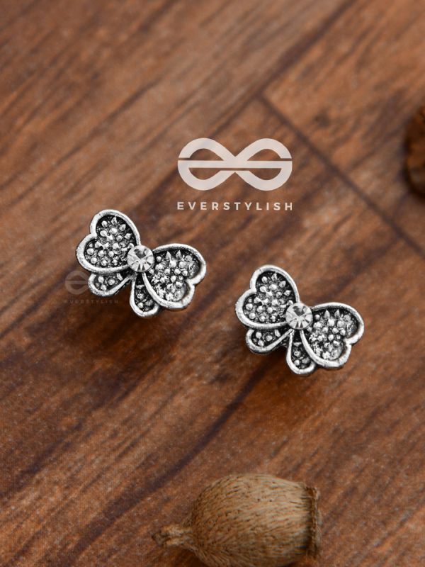 The Shimmery Bowknots - Tiny Trinket Earrings