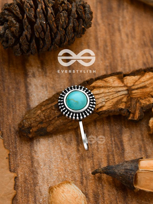 The Bohemian Sun - Turquoise Boho Nosering