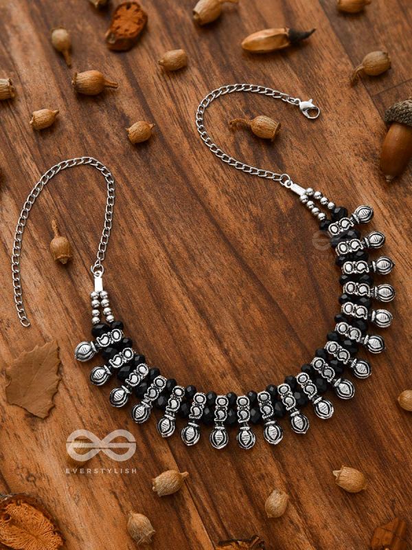 The Bohemian Elegance - Oxidised Statement Neckpiece
