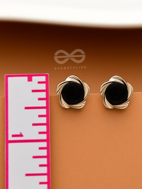 The Little Floral Buttons  - Tiny Trinket Earrings