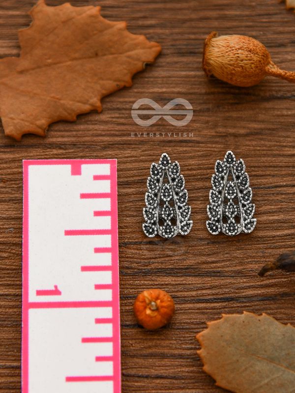 The Little Intricate Leaflets - Tiny Trinket Earrings