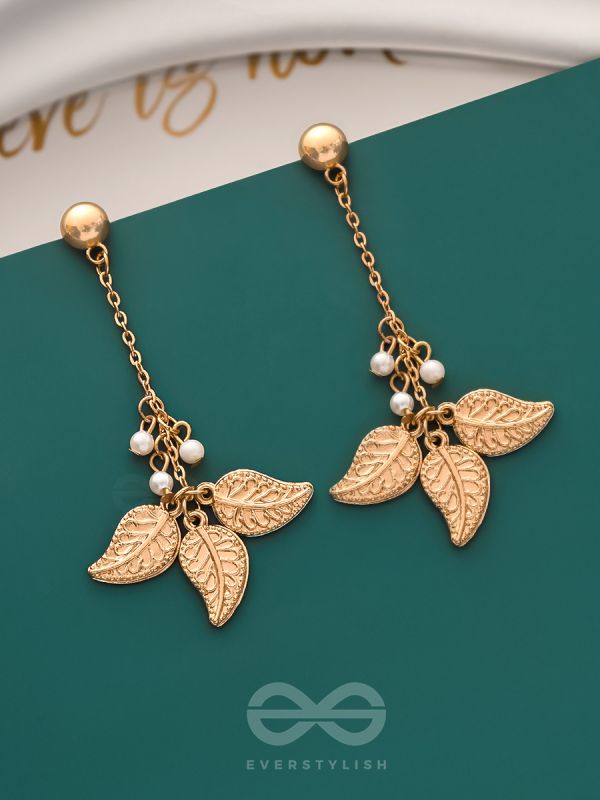 The Flaming Bush- Classy Golden Earrings