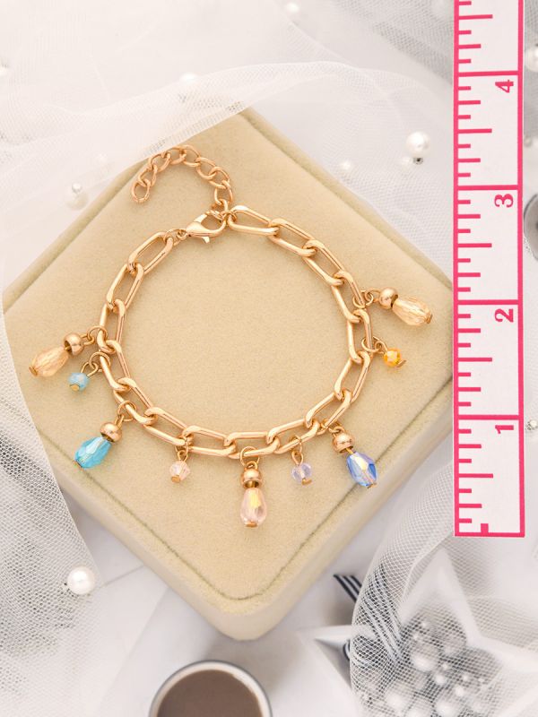 Catch the Sun- Golden Glass Beads Bracelet