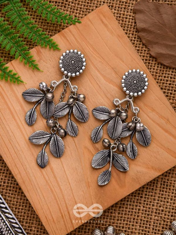 The Black Forest- Classy Oxidized Earrings 