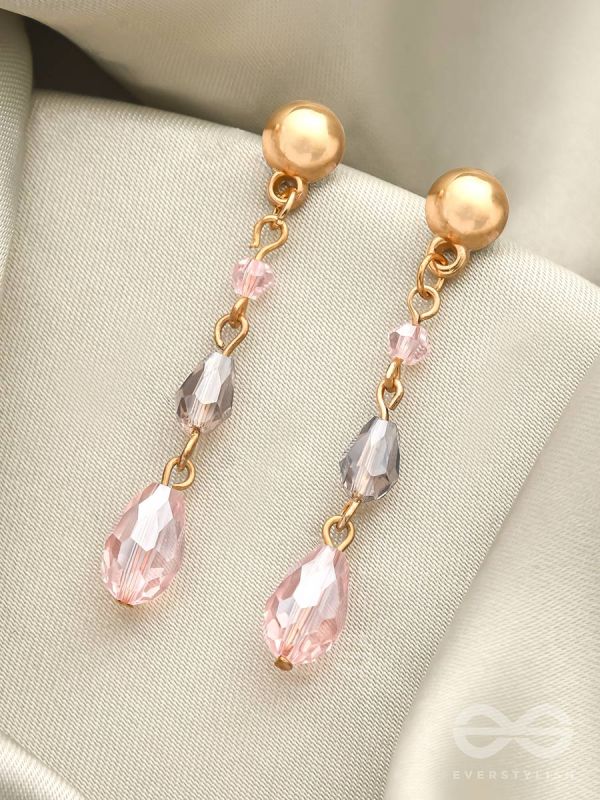 The Honeydew- Golden Glass Beads Earrings