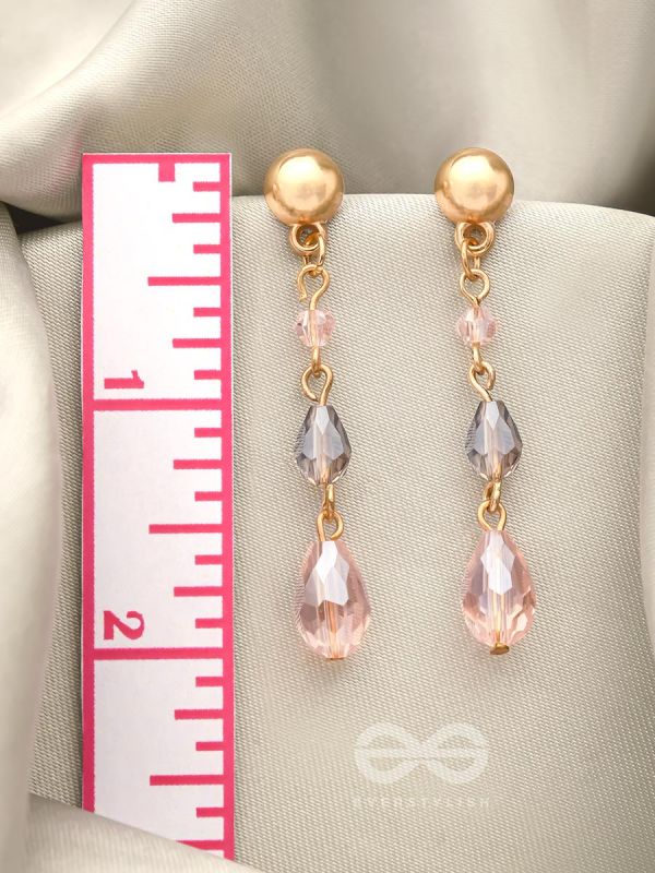 The Honeydew- Golden Glass Beads Earrings