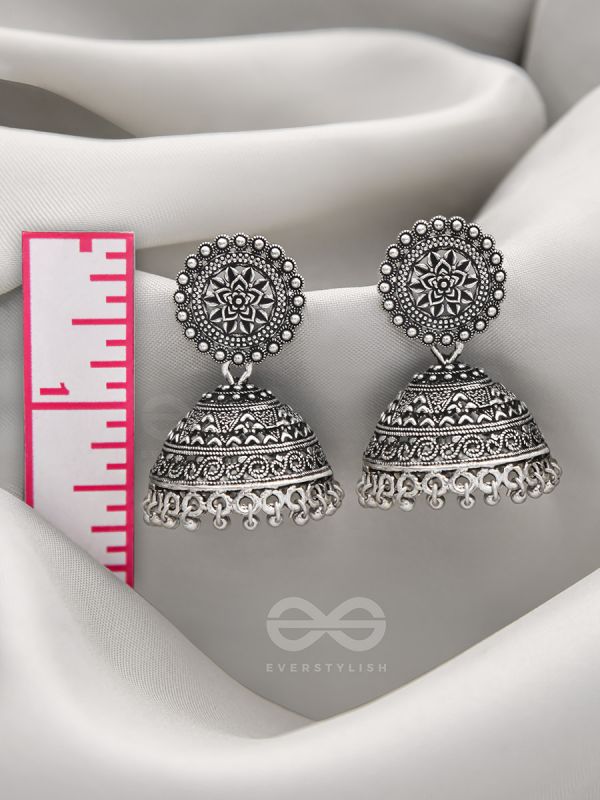 The Sun Flame- Brass Jhumka Earrings